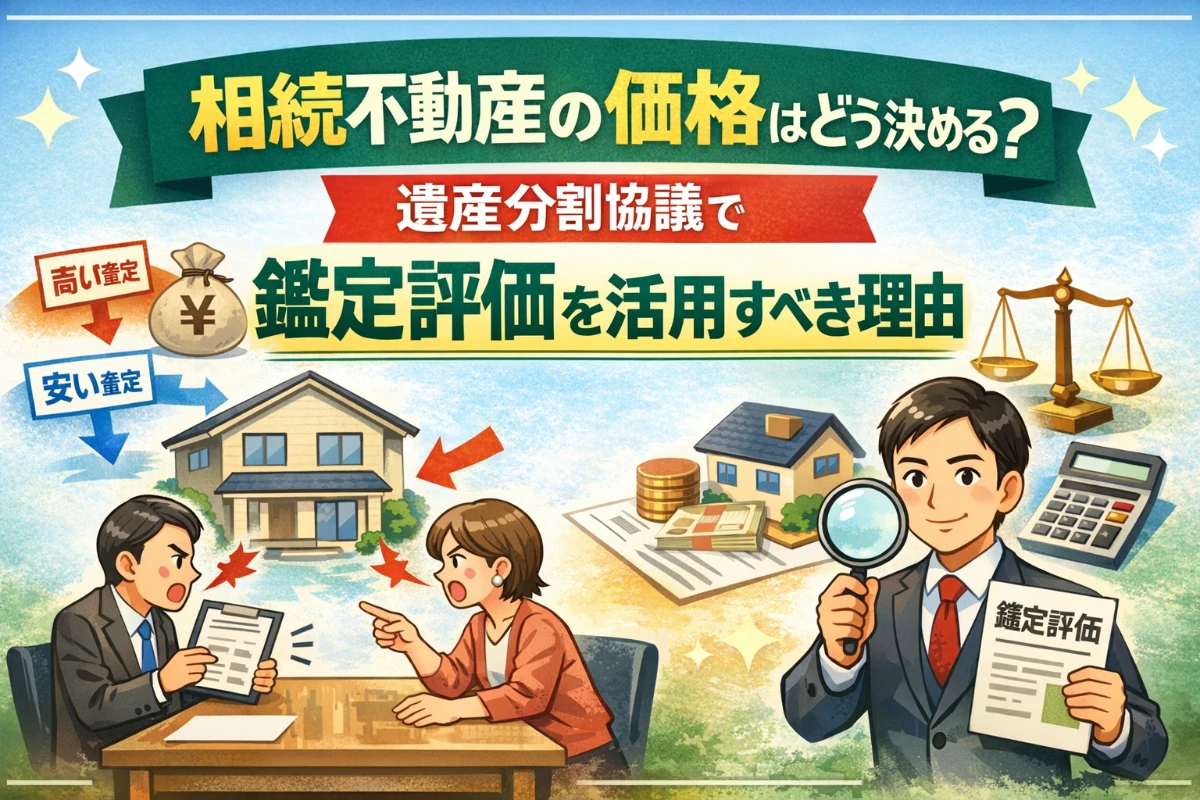 相続不動産の価格はどう決める？遺産分割協議で鑑定評価を活用すべき理由